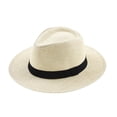 thumbnail image 1 of Fedora Straw Fashion Sun Hat UPF Packable Summer Panama, 1 of 13