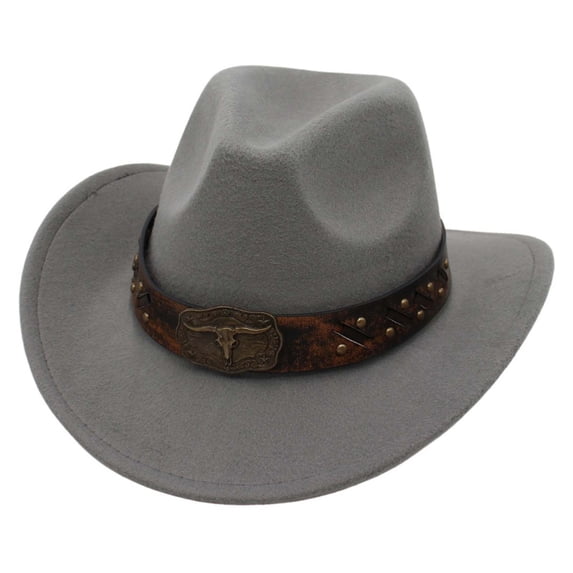 Fedora Sun Hats Western Cowboy Hat Jazz Ethnic Hat Sun Protection Cap