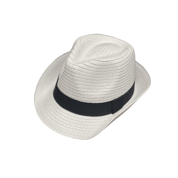 Fedora Sunhat with Band Detail - Small - Black