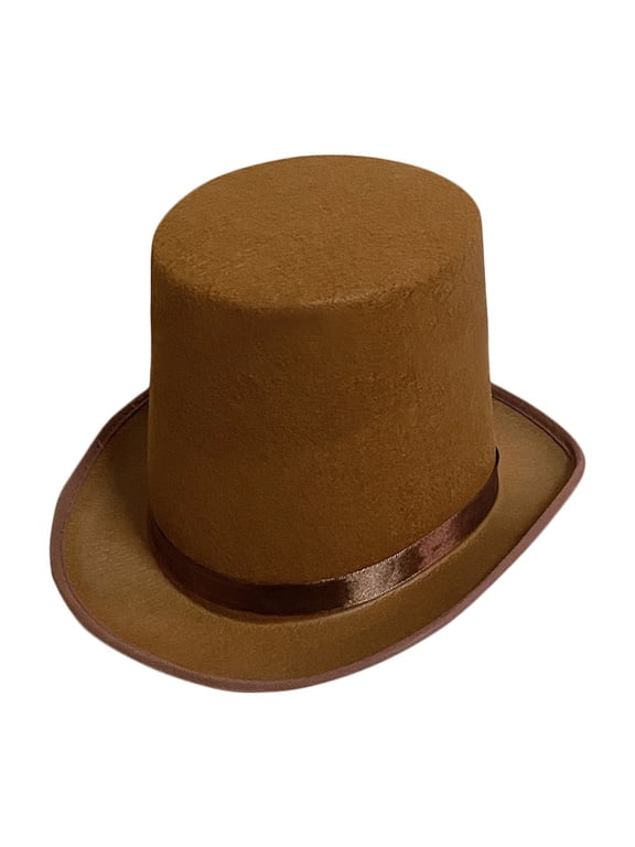 Fedora Top Hat Black Short Brim Dress Up Cowboy Hat Surprise Gift for Boyfriend Father Uncle Casual Cap