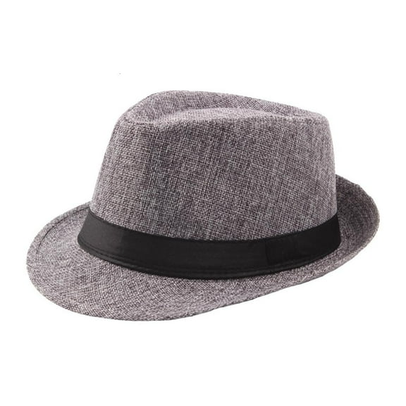 Fedora for Men Women Unisex Classic 1920 Gangster Fedora Hats with Black Bands