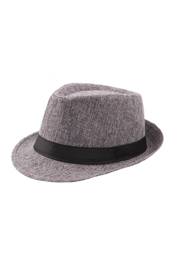 Fedora for Men Women Unisex Classic 1920 Gangster Fedora Hats with Black Bands