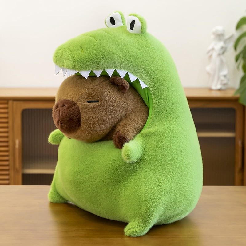 Fedpow 11.8Inch Capybara Plush Toy Cute Capybara Ultra-Soft Stuffed Animal, CapybaraStuffed Toys Capybara Stuffed Animals Multi-Use Cuddly Pillow & Birthday Gift (Crocodile)