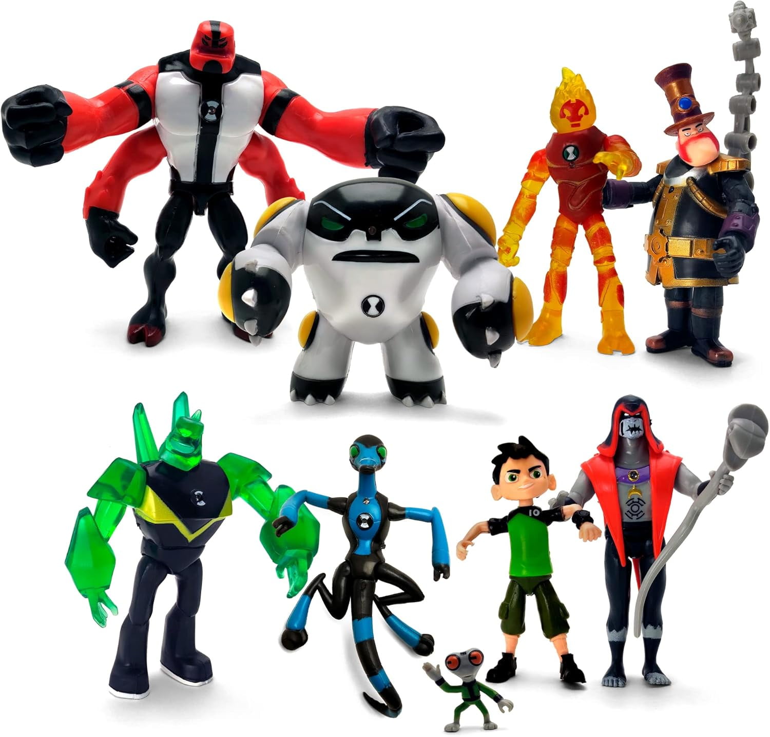 Fedpow Ben 10 Action Figure, Ben 10 Action Figures Set of 9 Toys Ben 10