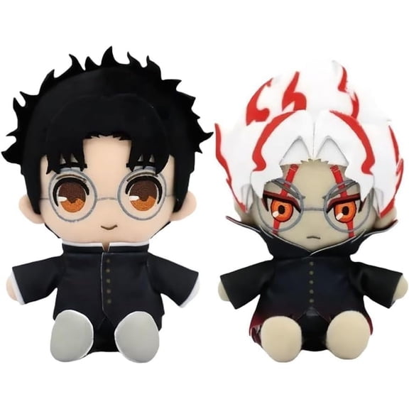 Fedpow Dandadan Plush 2pcs Okarun Soft Plush Doll Figure 25cm Ken Takakura Anime Stuffed Pillow Cute Character Cushion Back Cushion Sofa Home Decor for Anime Fans