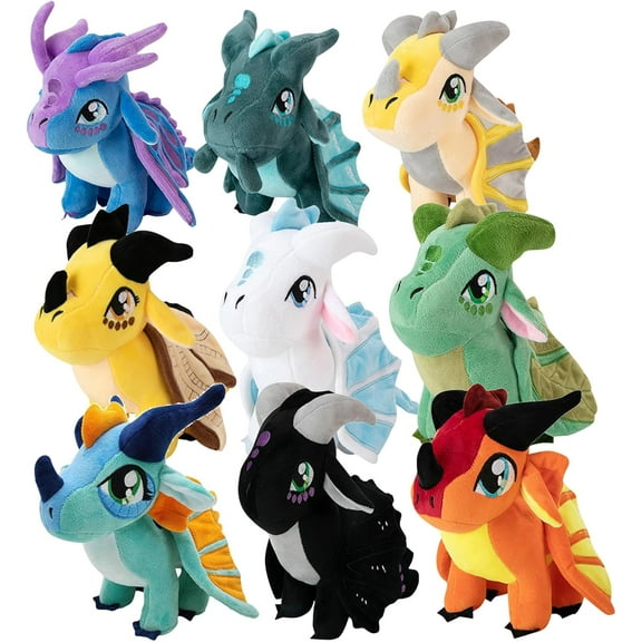 Fedpow Wings of Fire Dragon Wings Dragon Plush Toy Wings Unicorn Stuffed Animals Pterosaur Plush Flying Dragon Pillow Flying Uincorn Plushies Gifts for Fans Kids Boys Girls (Orange)
