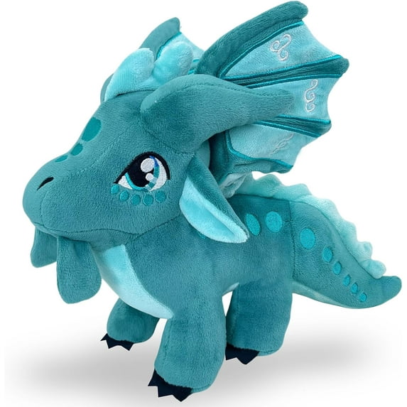 Fedpow Wings of Fire Dragon Wings Dragon Plush Stuffed Animal Cute Fire Dragon Plushies Stuffy Merch(Navy)
