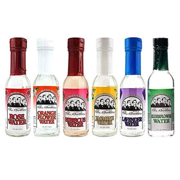 Fee Brothers Botanical Flower Water Collection - Set of 6 Bottles