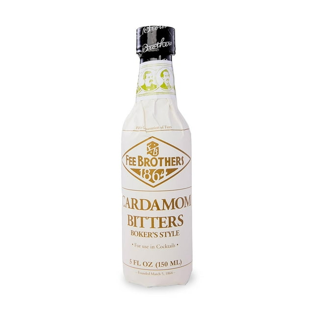 Fee Brothers Cardamom Cocktail Bitters Aromatic Cocktail Mixer, Gluten Free, VeganFriendly, 5