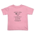 thumbnail image 1 of Feed Me Or Nobody Tonight Cute Toddler Tshirts for Boys Girls (Pink, Youth M), 1 of 5