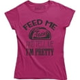 thumbnail image 1 of Feed Me Tacos And Tell Me I'm Pretty Women's Mexican Food Chef T-Shirt, 1 of 4