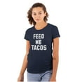 thumbnail image 1 of Feed Me Tacos Tuesday Mexican Food Womens Fitted Plus Size Graphic Tee Brisco Brands 2X, 1 of 5
