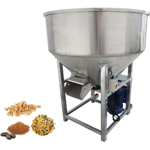 Feed Mixer Granular Plastic Powder Mixer Blender Mixing Machine 440lbs Food Grade