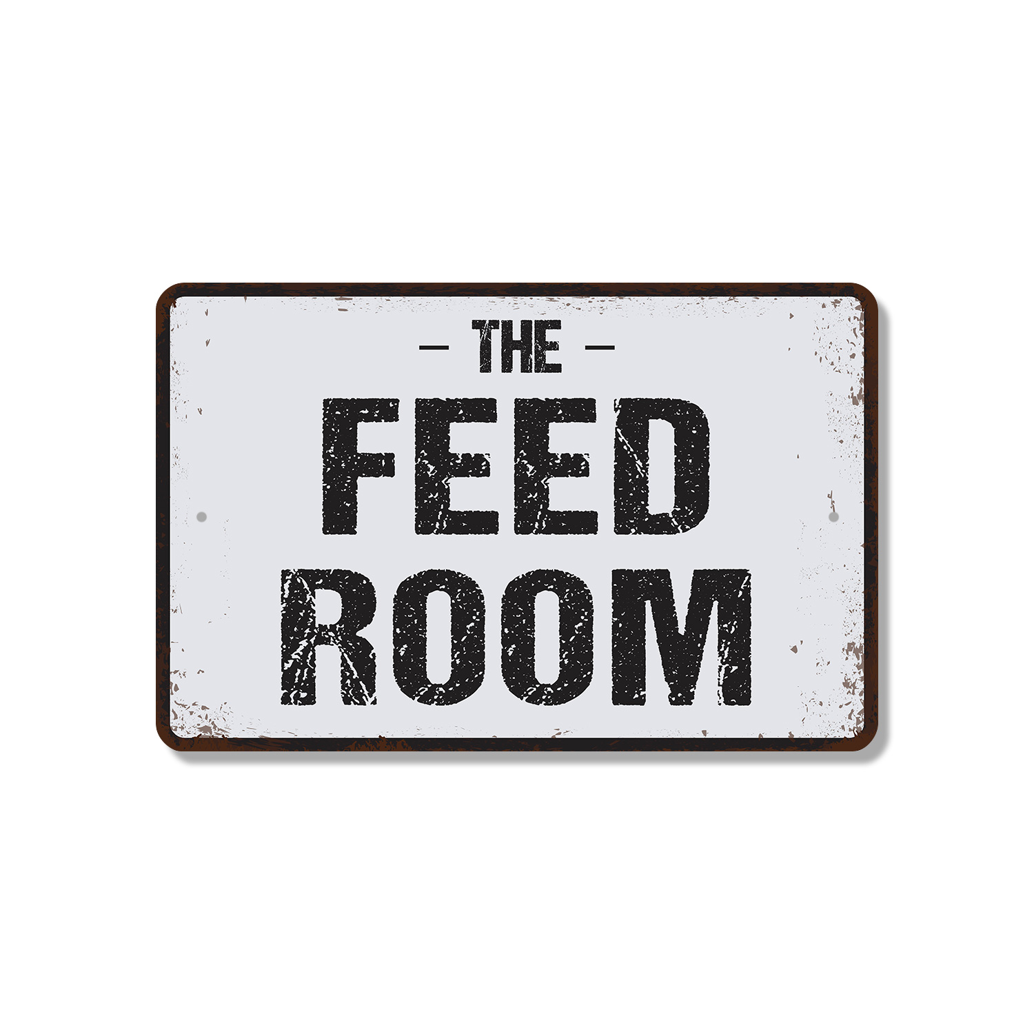 Feed Storage Signage Feed Room (2 Pack) 8 Inch x 12 Inch Novelty Plastic Sign Hay In Hands ...