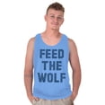 thumbnail image 1 of Feed The Wolf Sarcastic Hangry Gym Tank Top T Shirts Men Women Brisco Brands S, 1 of 6
