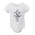 thumbnail image 1 of Feed This And Change This - Baby Clothes - Funny Newborn Bodysuit Outfits for Boys And Girls White-style-1 24months, 1 of 7