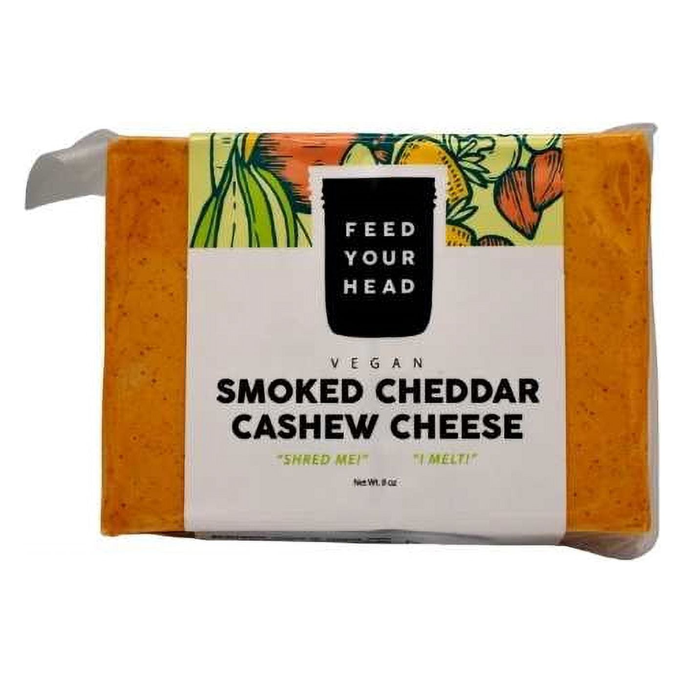 Feed Your Head Vegan Smoked Cheddar Cashew Cheese, 8oz