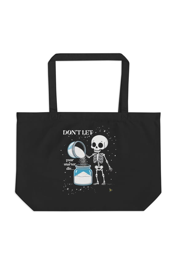 Feed your Starter Large organic tote bag