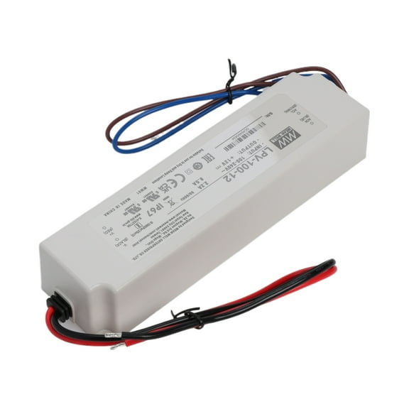 Feedannce 12V 8.5A 102W IP67 Waterproof LED Driver for Outdoor Lighting MEAN WELL LPV-100-12