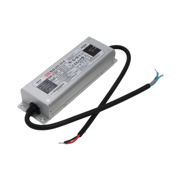 Feedannce 24V 8.3A 199.2W LED Driver, Adjustable, IP67 for Outdoor Lighting, MEAN WELL XLG-200-24-A