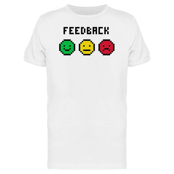 Feedback Three Icons Pixel Tee Men's -Image by Shutterstock