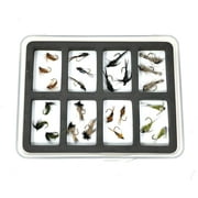Feeder Creek Fly Fishing Assortment - 24 Flies in 8 Patterns - Nymphs with Fly Box