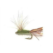 Feeder Creek Fly Fishing Trout Flies - Sparkle Dunn Nymph - 12 Wet Flies - 3 Sizes