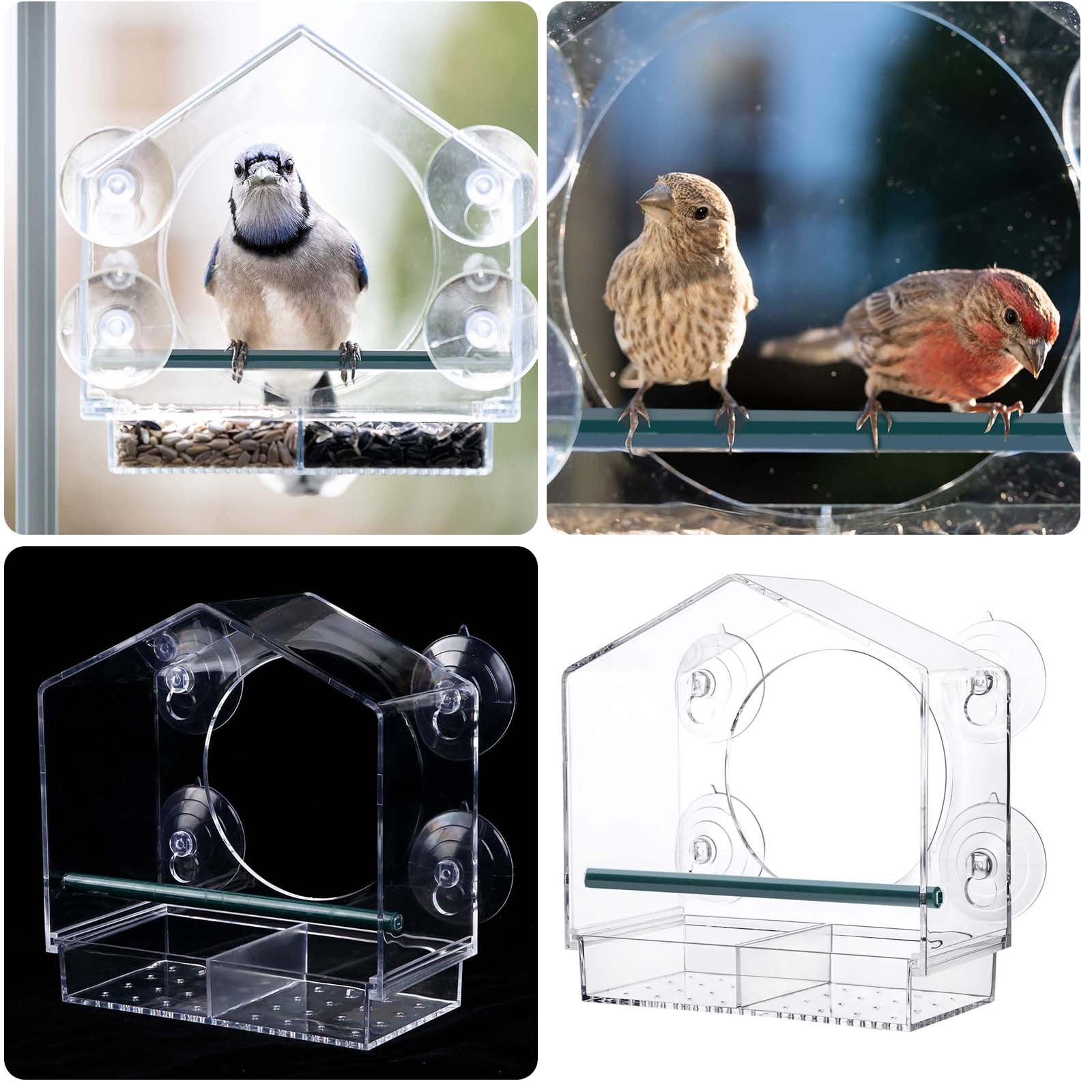 Feeders for Outdoors Squirrel Proof Feeder Stand with Base Pole Baffle