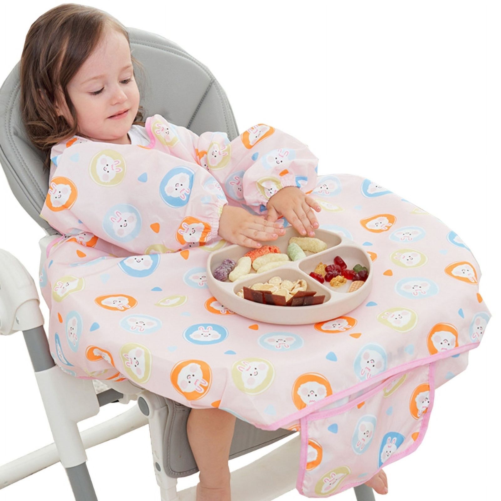 Feeding Bib for Baby Boys Girl 6M-5Y Waterproof Bib Apron Smock with ...