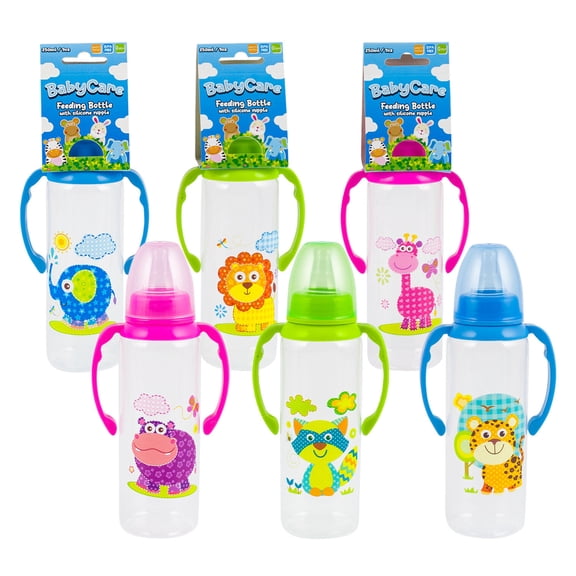 Feeding Bottle W/ Cap- 9oz- 3 Assortments