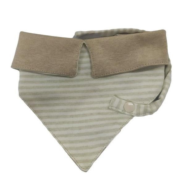 Feeding Drool Bib Cotton Saliva Towel with Button Soft Triangle Handkerchief Towel Baby Accessory