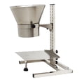 thumbnail image 1 of Feeding Hopper Dispensing Funnel for Powder Paste Liquid Granule with Support Stand Stainless Steel Diameter 6.3", 1 of 15
