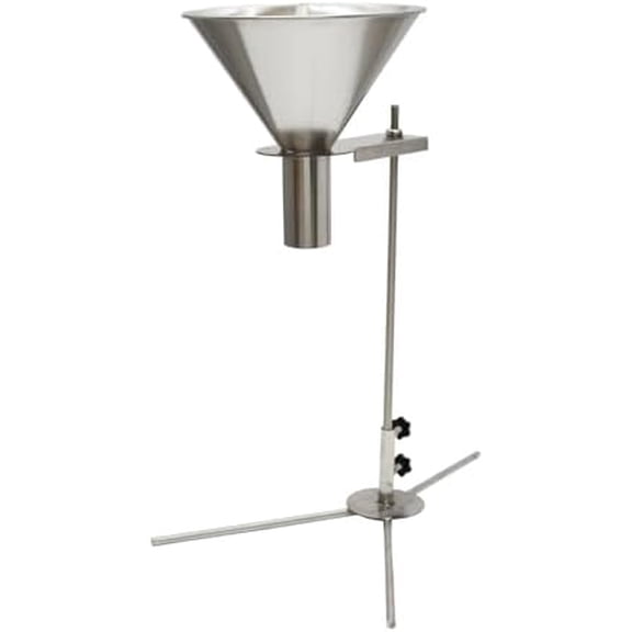 Feeding Hopper Stainless Steel Funnels with Support Stand Diameter 1.2NCH for Powder Paste Liquid Granule$$Home Decor, Kitchen, & Other