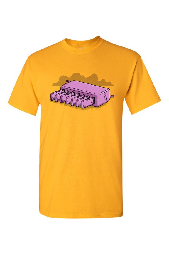 Feeding Hub Pig USB Port Animal Salih Gonenli Artworks Funny DT Adult T-Shirt Tee