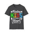 thumbnail image 1 of Feeding Kids Is A Work of Heart School Lunch Lady Worker Unisex T-Shirt, 1 of 4