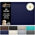 thumbnail image 1 of Feeding Mat, 22x14 Navy, 100% Waterproof Silicone Tray for Dogs and Cats by GORILLA GRIP, 1 of 9