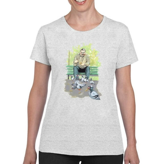 Feeding Money. T-Shirt Women -Hamit Gis Designs, Female Large