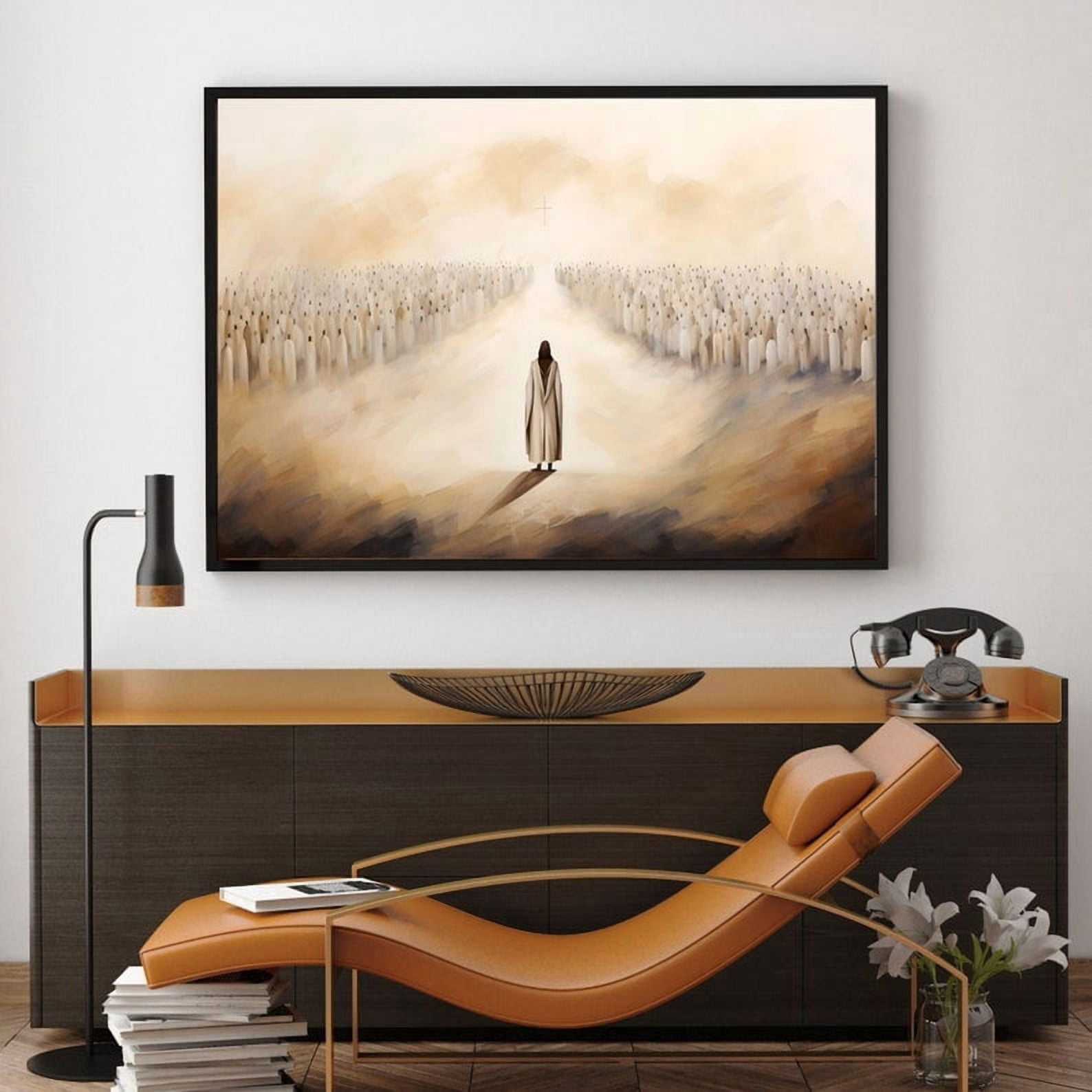 Feeding Of The 5000 Wall Art Print, Jesus Provides Bread And Fish Bible ...