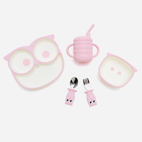 Feeding Set Silicone Little Owl