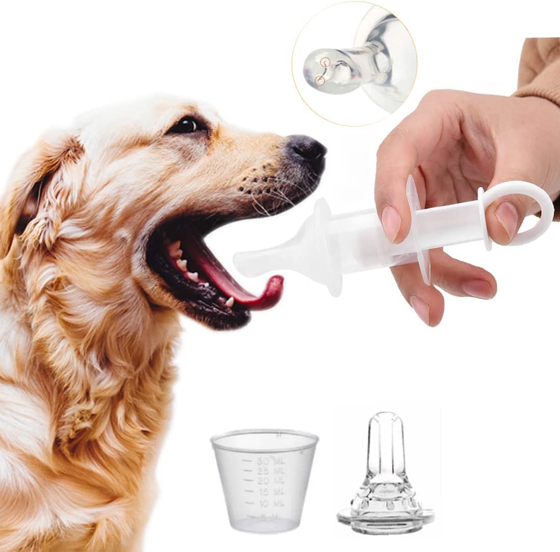 Feeding Syringe for Dogs, Cats and Small Animals Soft Silicone Tip