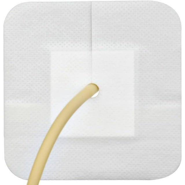 Feeding Tube Adhesive Split Drain Bandages Easy Dressing Changes and