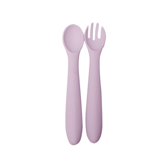Feeding Utensils Set, Soft & Safe Silicone, Ergonomic Design for Weaning & Mealtime Transition, Dishwasher Safe Food-Grade Feeding Tools