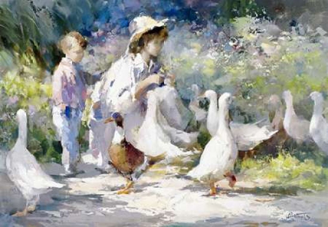 Feeding time Canvas Art - Willem Haenraets (20 x 28)