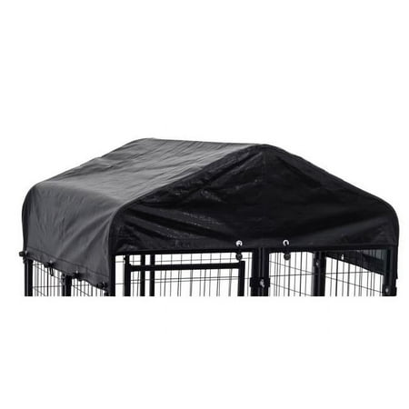 FeedingTime Uptown Kennel Cover Tarp 4' x 8' with Reinforced Grommets, Green
