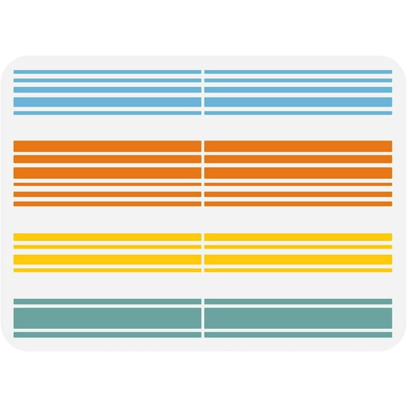 Feedsack Stripe Stencil 11.7x8.3inch Reusable Flour Sack Tea Towel Stripes Drawing Stencil DIY Craft Geometric Stripe Stencil