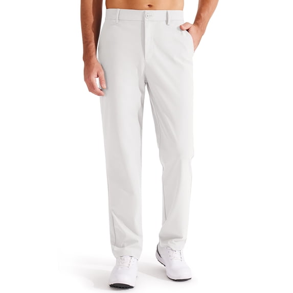 Feekit Men’s Golf Pants Classic Fit Stretch Dress Pants Flat Front Lightweight Casual Work Pants with 4 Pockets, 29" 31" 33" Inseam
