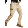 Feekit Men's Tactical Work Pants, Water Resistant Stretch Hiking Cargo ...