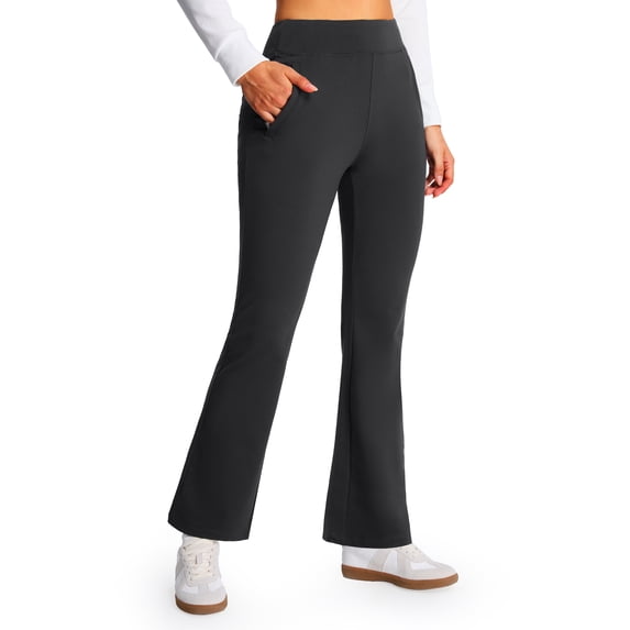 Feekit Women's Fleece Lined Winter Leggings High Waisted Soft Stretch Yoga Pants Warm Thermal Pants