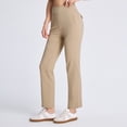 thumbnail image 1 of Women’s Fleece Lined Pants, High Waisted Stretch Casual Pants, Warm Tapered Straight Leg Pants for Fall & Winter, Golf, Hiking, Work & Everyday Wear, 29"/31", 1 of 9