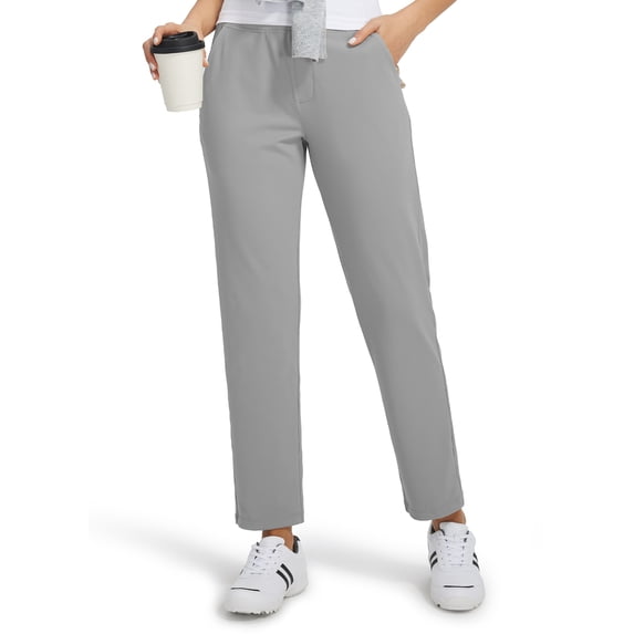 Feekit Women's Stretch Golf Pants High Waist Ankle Dress Pants Casual Business Travel Work Pants with 4 Pockets